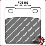PASTIGLIE FRENO FERODO PER MOTO FDB183P HONDA CB HAWK 400 78>78 RS 250 81>84 KZ