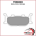 PASTIGLIE FRENO FERODO PER MOTO FDB2003P KTM SX 450/525 05>06 MBK SKYLINER 250
