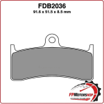 PASTIGLIE FRENO FERODO PER MOTO FDB2036P BUELL S3 THUNDERBOLT 98>02 HONDA CB