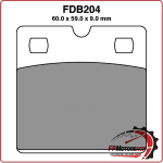 PASTIGLIE FRENO FERODO PER MOTO FDB204P BMW R 80 GS 800 87>95 R100 1000 87>94