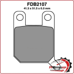 PASTIGLIE FRENI PER MOTO FDB2107P APRILIA CLIMBER 280 92>93 BETA MX ENDURO 50