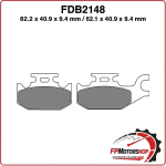 PASTIGLIE PASTICCHE FRENI PER MOTO FDB2148EF BENELLI CAFFE NERO 250 08>11 CAN-AM