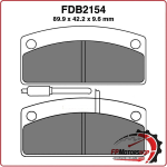 PASTIGLIE PASTICCHE FRENO FERODO MINICAR FDB2154P 4PZ PER Grecav EKE 505 XL