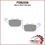 PASTIGLIE PASTICCHE FRENI PER MOTO FDB2258EF HONDA CBR300R 14>17 CBR650F INTEGRA