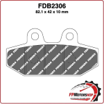 PASTIGLIE FRENI PER MOTO FDB2306P HARLEY DAVIDSON FLFB 1745 FAT BOY 18> FXBB