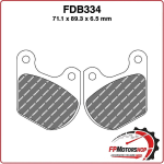 PASTIGLIE PASTICCHE FRENO FERODO MOTO FDB334P PER HARLEY XLH SPORTSTER 1000