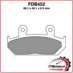 PASTIGLIE FRENI PER MOTO FDB452P HONDA CBR1000F 87>88 VFR 700 F INTERCEPTOR
