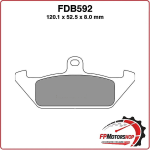 PASTIGLIE FRENI PER MOTO FDB592P CAGIVA ELEFANT 750 87>89 DUCATI INDIANA 350/650
