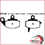 PASTIGLIE PASTICCHE FRENI TT PER KAWASAKI KLR 650 87>89 EBC FA130TT KX 500