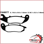 PASTIGLIE FRENI TT PER 125 TERRA/ADVENTU RE 07> EBC FA465TT DERBI TERRA MULHACEN