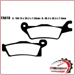 PASTIGLIE FRENI TT PER CAN AM OUTLANDER 800/1000 21> RENEGADE EBC FA618TT