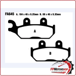 PASTIGLIE FRENI TT PER CAN AM COMMANDER EBC FA645TT MAX 1000 14> MAVERICK