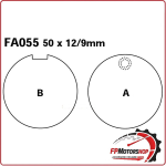 PASTIGLIE FRENI PASTICCHE PER MOTO SUZUKI GT 73> KAWASAKI Z900 EBC FA055