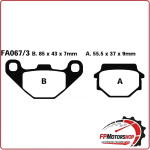 PASTIGLIE FRENI PER MOTO KAWASAKI KLE 500 POSTERIORE EBC FA067/3 ORGANICA