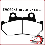 PASTIGLIE FRENI PER MOTO HONDA GL1500 POSTERIORE GOLDWING EBC FA069/3 ORGANICA