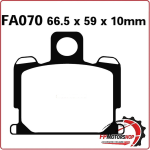 PASTIGLIE FRENI PER MOTO YAMAHA RD 50/350 XJ 750 81> EBC FA070 ORGANICA