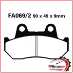 PASTIGLIE FRENI PER MOTO HONDA CN250 GL1100 ANTERIORE EBC FA069/2 ORGANICA