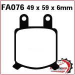 PASTIGLIE FRENI PER MOTO GILERA LAVERDA MORINI ANTERIORE EBC FA076 ORGANICA