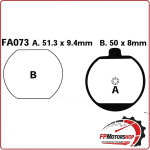 PASTIGLIE FRENI PER MOTO KAWASAKI Z 250/1000 >80 ANTERIORE EBC FA073 ORGANICA