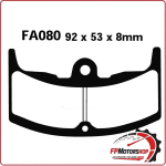 PASTIGLIE FRENI PER MOTO HONDA CBX 550 82>84 ANTERIORE EBC FA080 ORGANICA