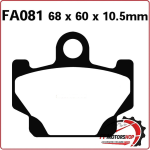 PASTIGLIE FRENI PER MOTO YAMAHA RD125/350 >84 ANTERIORE EBC FA081 ORGANICA