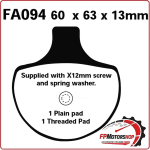 PASTIGLIE PASTICCHE FRENI PER MOTO EBC FA094 HARLEY 1340 FXSTS FLSTCS FXSTSSE