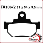 PASTIGLIE FRENI PER MOTO SUZUKI DR600 85 ANTERIORE EBC FA106/2TT ORGANICA
