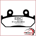 PASTIGLIE FRENI PER MOTO HONDA AFRICA TWIN >93 ANTERIORE EBC FA121 ORGANICA
