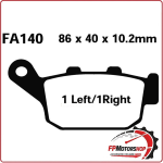 PASTIGLIE FRENI PER MOTO HONDA NX DOMINATOR 650 FA140 XL650V TRANSALP 00>07