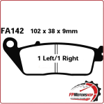 PASTIGLIE FRENI PER MOTO HONDA VFR750F SUZUKI BURGMAN EBC FA142 ORGANICA