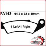 PASTIGLIE FRENI PER MOTO HONDA VFR 750 >90 POSTERIORE EBC FA143 ORGANICA