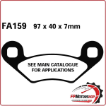 PASTIGLIE PASTICCHE FRENI PER MOTO POLARIS TUTTI ANTERIORE EBC FA159TT ORGANICA