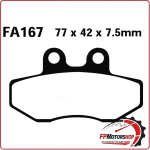 PASTIGLIE FRENI PER MOTO APRILIA PEUGEOT DERBI ANTERIORE EBC FA167 ORGANICA