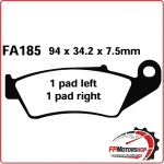 PASTIGLIE FRENI PER MOTO HONDA TRANSALP 650 00> ANTERIORE APRILIA RXV/MXV 450