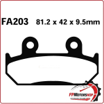 PASTIGLIE FRENI PER MOTO HONDA CBR 600 >94 ANTERIORE EBC FA203 ORGANICA