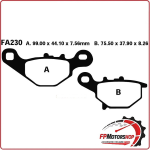 PASTIGLIE FRENI PER MOTO SUZUKI AN 125>UC 125 ANTERIORE EBC FA230TT ORGANICA