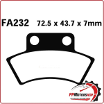 PASTIGLIE FRENI PER MOTO POLARIS POSTERIORE 89> CFMOTO CF 500/625 C/FORCE 11>15