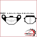 PASTIGLIE FRENI PER MOTO BUELL S1 LIGHTNING POSTERIORE EBC FA251 ORGANICA