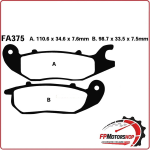 PASTIGLIE PASTICCHE FRENO FRENI HONDA CBR 125 04-06 ANT. RIEJU RS2/NKD 06- EBC