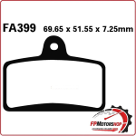 PASTIGLIE PASTICCHE FRENO FRENI PER MOTO DERBI GPR 125 04-06 ANT. EBC FA399