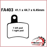 PASTIGLIE FRENI PER MOTO BETA REV 3 250/270 05>07 POSTERIORE EBC FA403 ORGANICA