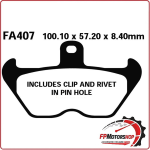 PASTIGLIE PASTICCHE FRENI PER BMW SERIE K-R ANT. 1100/1200 90-02 CON PIASTRINE