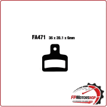 PASTIGLIE FRENI PER MOTO SCORPA 125/250/280 03> POSTERIORE FA471 SR 125/280 09>