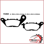 PASTIGLIE FRENI PER MOTO YAMAHA YBR 125 07> ANTERIORE VITY 08> EBC FA464