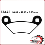 PASTIGLIE FRENI PER QUAD POLARIS 500 XP 09> ANTERIORE/POSTERIORE FA475TT