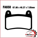 PASTIGLIE FRENI PER MOTO BENELLI 200/250/300 KEEWAY RKV/RKX ANTERIORE FA658