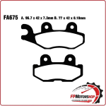 PASTIGLIE FRENI PER YAMAHA YXM 700E 14> POSTERIORE DX QUAD 700 E/ES