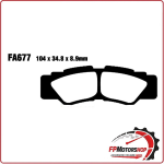 PASTIGLIE FRENI PER QUAD YAMAHA YXE 1000 16> POSTERIORE EBC FA677TT YXR R/SE