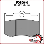 PASTIGLIE PASTICCHE FRENO PER MOTO FDB2040ST INDIAN ROAD MASTER 0 02>08