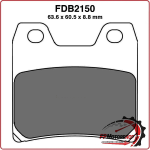PASTIGLIE FRENO PER MOTO FDB2150ST YAMAHA FZS FAZER 1000 01>05 XJR 1300 01>01